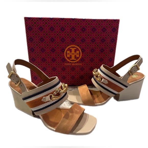 Tory Burch Shoes - Tory Burch Jessa Block Heel Sandal Size 9.5- with box
